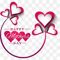 母亲节快乐爱心装饰-空若网 母亲节快乐爱心装饰-空若网