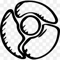 谷歌浏览器勾勒标志变异图标-空若网 谷歌浏览器勾勒标志变异图标-空若网