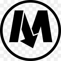 华沙地铁标志图标-空若网 华沙地铁标志图标-空若网