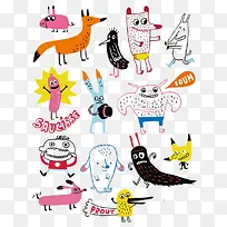 卡通动物-空若网 卡通动物-空若网