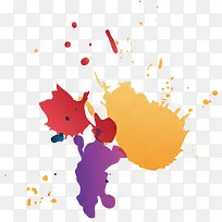 多彩背景喷绘矢量喷画-空若网 多彩背景喷绘矢量喷画-空若网