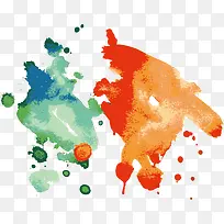 多彩背景喷绘矢量喷画-空若网 多彩背景喷绘矢量喷画-空若网