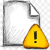 铅笔画出的三角形感叹号-空若网 铅笔画出的三角形感叹号-空若网