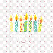 卡通蜡烛生日快乐背景-空若网 卡通蜡烛生日快乐背景-空若网