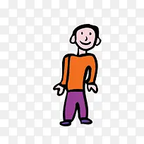 粉笔手绘男孩-空若网 粉笔手绘男孩-空若网