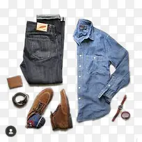 牛仔衬衫牛仔裤-空若网 牛仔衬衫牛仔裤-空若网