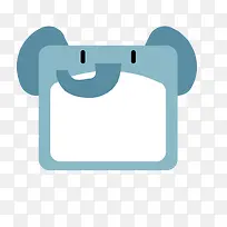 矢量大象书签-空若网 矢量大象书签-空若网