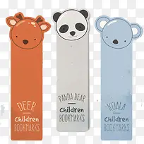 可爱动物头像书签-空若网 可爱动物头像书签-空若网