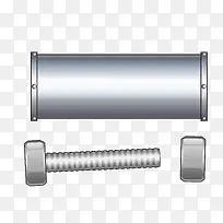 矢量金属螺丝螺母-空若网 矢量金属螺丝螺母-空若网