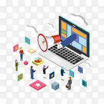 矢量创意电脑应用-空若网 矢量创意电脑应用-空若网