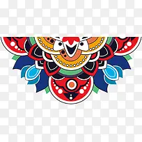 红色中国风花纹图案-空若网 红色中国风花纹图案-空若网