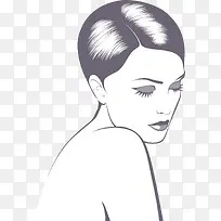 矢量美女插画-空若网 矢量美女插画-空若网