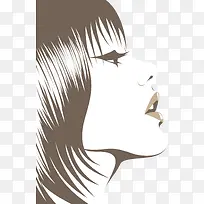 矢量美女插画-空若网 矢量美女插画-空若网