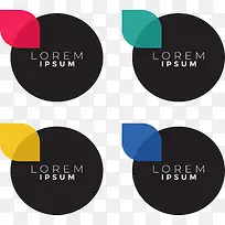 彩色圆形分类标签-空若网 彩色圆形分类标签-空若网