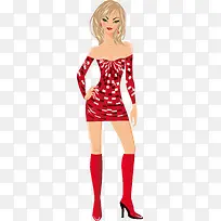 手绘卡通美女图案-空若网 手绘卡通美女图案-空若网