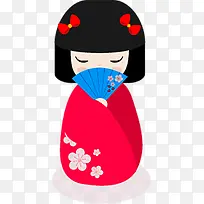 手绘卡通美女图案-空若网 手绘卡通美女图案-空若网