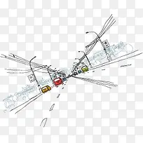 手绘街道-空若网 手绘街道-空若网