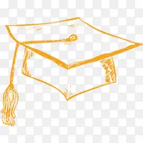 手绘博士帽餐厅活动海报-空若网 手绘博士帽餐厅活动海报-空若网