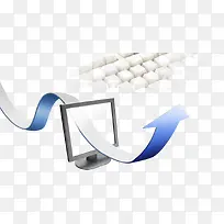 箭头穿过笔记本-空若网 箭头穿过笔记本-空若网