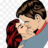 矢量深情接吻-空若网 矢量深情接吻-空若网