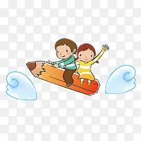 骑铅笔的人-空若网 骑铅笔的人-空若网