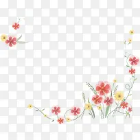 红色花朵边框-空若网 红色花朵边框-空若网