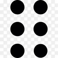 盲文六点图标-空若网 盲文六点图标-空若网