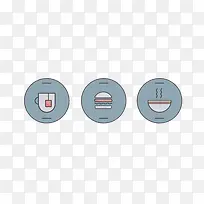 扁平化快餐食物-空若网 扁平化快餐食物-空若网