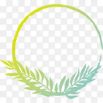 绿色渐变美丽草环-空若网 绿色渐变美丽草环-空若网