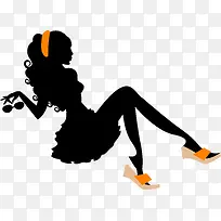 时尚女性剪影-空若网 时尚女性剪影-空若网