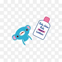 免扣扁平化动物品牌沐浴乳-空若网 免扣扁平化动物品牌沐浴乳-空若网