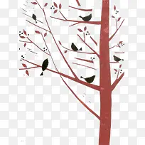 树枝上的小鸟-空若网 树枝上的小鸟-空若网