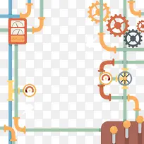 手绘彩色管道图标-空若网 手绘彩色管道图标-空若网