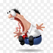 创意惊慌的人物-空若网 创意惊慌的人物-空若网