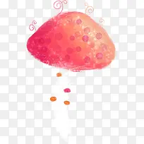 手绘点状卡通蘑菇-空若网 手绘点状卡通蘑菇-空若网