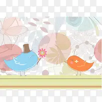 扁平化小清新背景装饰-空若网 扁平化小清新背景装饰-空若网