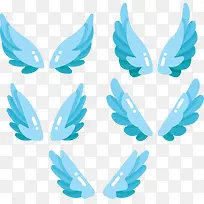 天蓝色扁平翅膀-空若网 天蓝色扁平翅膀-空若网