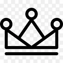 皇冠三角形与圆的轮廓图标-空若网 皇冠三角形与圆的轮廓图标-空若网