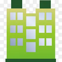 绿色的扁平化楼城市-空若网 绿色的扁平化楼城市-空若网