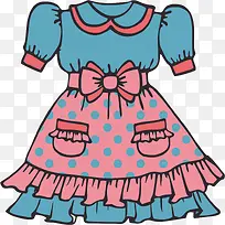 矢量儿童公主裙素材-空若网 矢量儿童公主裙素材-空若网