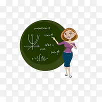 数学老师卡通人物-空若网 数学老师卡通人物-空若网