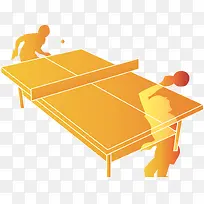 乒乓球剪影-空若网 乒乓球剪影-空若网