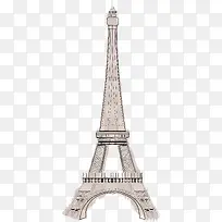 手绘埃菲尔铁塔-空若网 手绘埃菲尔铁塔-空若网
