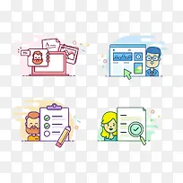 ppt扁平化素材人物文件-空若网 ppt扁平化素材人物文件-空若网