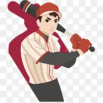 矢量棒球球手人物素材-空若网 矢量棒球球手人物素材-空若网
