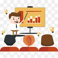 商务演讲插画设计-空若网 商务演讲插画设计-空若网