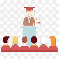 毕业演讲插画-空若网 毕业演讲插画-空若网