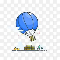 蓝色APP理财元素-空若网 蓝色APP理财元素-空若网