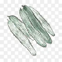 手绘黄瓜-空若网 手绘黄瓜-空若网