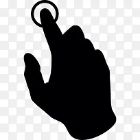 手指触摸屏幕图标-空若网 手指触摸屏幕图标-空若网